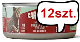Carnilove Cat Adult Chicken&Duck&Pheasant Pate Mokra Karma dla kota op. 100g Pakiet 12szt.