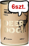 Deer Dog Adult Jeleń z miętą Mokra Karma dla psa op. 400g Pakiet 6szt.