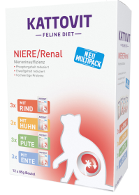 Kattovit Feline Diet Niere/Renal Neu Multipack Mokra Karma dla kota op. 12x85g