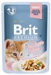 Brit Premium Kitten Chicken Fillets GRAVY Mokra Karma dla kociąt op. 85g