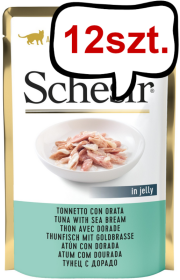 Schesir Adult Tuna&Seabream in Jelly Mokra Karma dla kota op. 50g Pakiet 12szt.