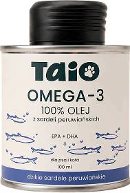 Taio Olej Omega-3 z dzikiej Sardeli Peruwiańskiej dla psa i kota poj. 100ml