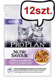 Pro Plan Cat Kitten Indyk Mokra Karma dla kociąt op. 85g Pakiet 12szt.