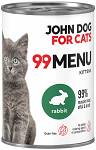 John Dog 99 Menu Kitten Rabbit Mokra Karma dla kociąt op. 400g
