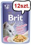 Brit Premium Adult Chicken Fillets JELLY Mokra Karma dla kota op. 85g PAKIET 12szt.