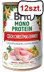 Brit Mono Protein Adult Christmas Carp Mokra Karma dla psa op. 400g Pakiet 12szt.