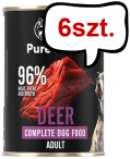 John Dog Pure Black Adult Deer Mokra Karma dla psa op. 400g Pakiet 6szt.