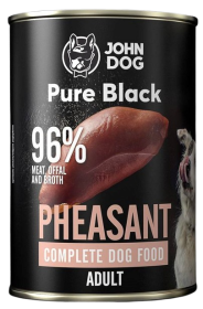 John Dog Pure Black Adult Pheasant Mokra Karma dla psa op. 400g