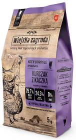 Wiejska Zagroda Kurczak z kaczką Sucha Karma dla kota op. 5kg