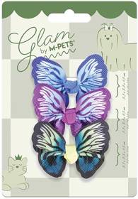 M-PETS Glam Gumki Motyle dla psa op. 3szt.