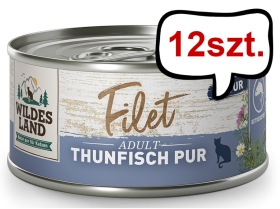 Wildes Land Cat Filety z tuńczyka dla kota op. 80g Pakiet 12szt.