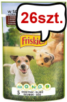 Friskies Dog Adult Jagnięcina w sosie Mokra Karma dla psa op. 85g Pakiet 26szt.