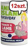 Animal Island Everyday Turkey&Lamb Mokra Karma dla kota op. 400g Pakiet 12szt.