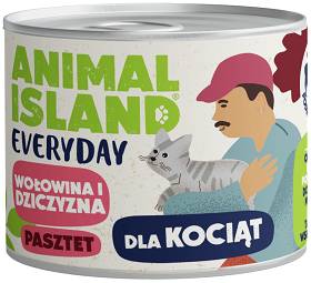 Animal Island Everyday Kitten Wołowina i dziczyzna Mokra Karma dla kociąt op. 185g