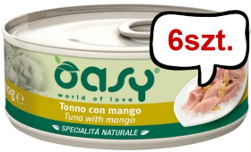 Oasy Natural Tuna with Mango Adult mokra karma dla kotów op. 70g Pakiet 6szt.