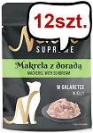 Nekko Supreme Adult Makrela z doradą w galaretce Mokra Karma dla kota op. 70g Pakiet 12szt.