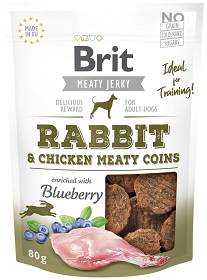 Brit Meaty Jerky Rabbit Meaty Coins dla psa op. 80g