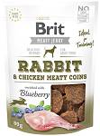 Brit Meaty Jerky Rabbit Meaty Coins dla psa op. 80g