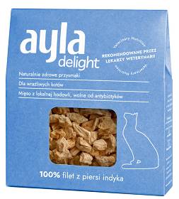 Ayla Delight Filet z piersi indyka Przysmaki liofilizowane dla kota op. 28g