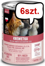 Pet Republic Adult Krewetka Mokra Karma dla kota 400g Pakiet 6szt.