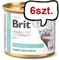 Brit Veterinary Diet Struvite Turkey&Pea Mokra Karma dla kota op. 200g Pakiet 6szt.