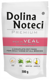 Dolina Noteci Premium Adult Cielęcina z Groszkiem Mokra Karma dla psa op. 500g