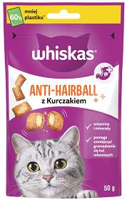 Whiskas Przysmak Anti-Hairball dla kota op. 50g