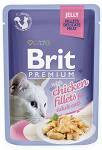 Brit Premium Adult Chicken Fillets JELLY Mokra Karma dla kota op. 85g