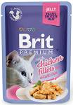 Brit Premium Adult Chicken Fillets JELLY Mokra Karma dla kota op. 85g