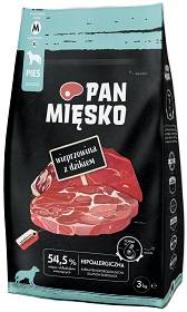 Pan Mięsko Wieprzowina z dzikiem Medium Sucha Karma dla psa op. 3kg