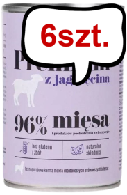 Comfy Appetit Premium z Jagnięciną Mokra karma dla psa 400g Pakiet 6szt.