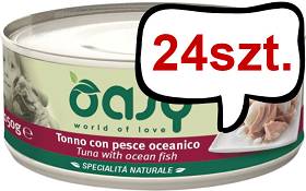 Oasy Natural Adult Tuna with Osean Fish mokra karma dla dorosłych psów op. 150g Pakiet 24szt.