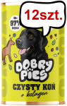 Dobry Pies Monoprotein Adult Czysty koń Mokra karma dla psa op. 400g Pakiet 12szt.