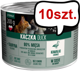 Pet Republic Adult Sterile Kaczka Mokra Karma dla kota 200g Pakiet 10szt.