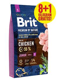 Brit Premium by Nature Junior Small Sucha Karma dla szczeniaka op. 8kg+1kg GRATIS