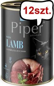 Piper Animals Adult Jagnięcina Mokra Karma dla kota op. 400g Pakiet 12szt.