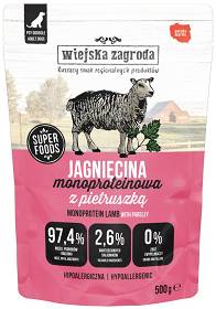 Wiejska Zagroda Mono Jagnięcina z pietruszką Mokra Karma dla psa op. 500g