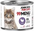 John Dog 99 Menu Kitten Turkey Mokra Karma dla kociąt op. 200g
