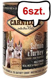 Carnilove Puppy Salmon&Turkey Mokra Karma dla szczeniaka op. 400g Pakiet 6szt.