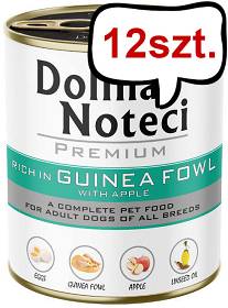 Dolina Noteci Premium Adult Perliczka z Jabłkiem Mokra Karma dla psa op. 800g Pakiet 12szt.