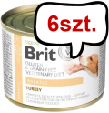 Brit Veterinary Diet Hepatic Turkey&Pea Mokra Karma dla psa op. 200g Pakiet 6szt.