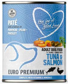 Euro Premium Pate Adult Tuna&Salmon Mokra Karma dla psa op. 400g