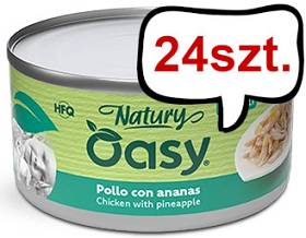 Oasy Adult Natury Chicken with Pineapple Mokra Karma dla kota op. 85g Pakiet 24szt.