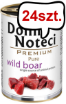 Dolina Noteci Premium Pure Wild Boar Mokra Karma dla psa op. 400g Pakiet 24szt.