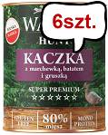 Wataha Hunt Adult Kaczka z marchewką i batatem Mokra Karma dla psa op. 800g Pakiet 6szt.