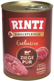 Rinti Singlefleisch Ziege Pur Mokra Karma dla psa z koziną op. 400g