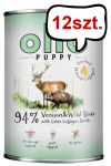 Ollo Puppy Plus Kolagen Jeleń i dzik Mokra Karma dla szczeniąt op. 400g PUSZKA Pakiet 12szt.