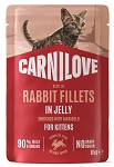 Carnilove Cat Kitten Rabbit Fillets in Jelly Mokra Karma dla kociąt op. 85g