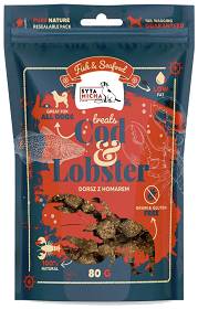 Syta Micha Fish&Seafood Przysmaki Dorsz z homarem dla psa op. 80g
