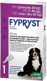 KRKA Fypryst Spot On Krople na kleszcze i pchły dla psa 40-60kg op. 1 pipeta